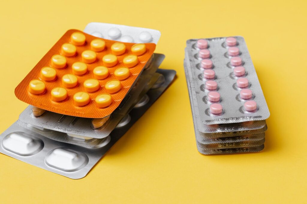 Blister packs of tablets